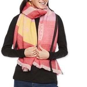 Juicy Couture Colorblock Logo Scarf